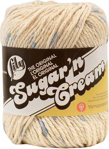 خيوط Lily Sugar 'N Cream الصلبة الأصلية، 2.5 أونصة، مقاس متوسط ​​4، 100% قطن - يوسفي - يُغسل ويُجفف في الغسالة in Saudi Arabia