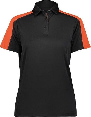 Augusta Sportswear Womens BI-Color Vital Polo XL أسود/برتقالي in Saudi Arabia