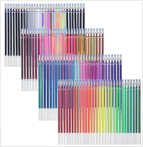 120 large capacity color gel pen cores, metal pen head smooth writing, suitable for a variety of neutral pen models in Saudi Arabia