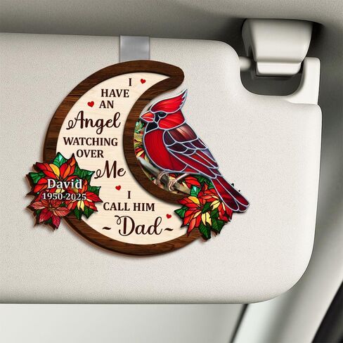 Personalized Memorial Car Visor Clip with Photo Frame – Custom in Memory Gift for Loss of Loved One for Mothers Fathers (My Mind Still Talks to You-Mom) in Saudi Arabia