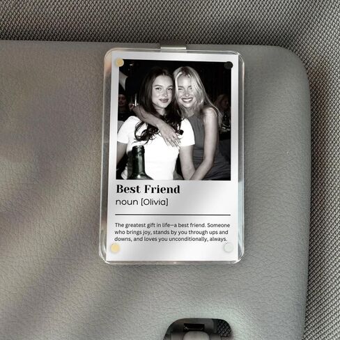 IZI POD Personalized Couple Photo Car Visor Clip, Drive Safe I Love You Car Accessory, Custom Photo Gift for Boyfriend or Girlfriend, Romantic Drive Safe Gift For Valentine in Saudi Arabia