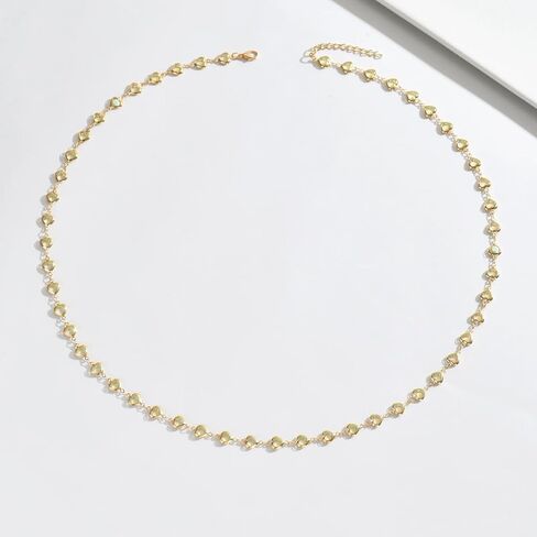 Multicolor Heart Gem Necklace - Gold & Silver Chain Multicolor Jewelry, Fashion Vibrant Accessory to Brighten Your Style in Saudi Arabia
