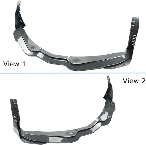 Front Bumper Lip Splitter for 2014-2019 Corvette C7 Z06 Stage 3 Front Lip with Side Extension Winglets Add On Body Kit（Not for ZR1） (Carbon Fiber Print) in Saudi Arabia