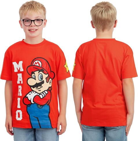 Super Mario Shirt 3 Pack, Mario, Luigi and Yoshi Boys Shirt, Cotton Boys Tee Shirts, Short Sleeve Gamer Kids Tshirt in Saudi Arabia