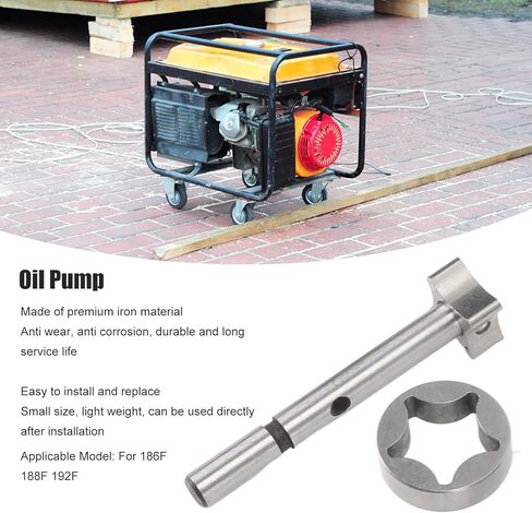 Engine Oil Pump Heavy Duty Iron Replacement Part for 186F 188F 192F Single Cylinder Air Cooled Engines Garden Machine Agricultural Equipment in Kuwait