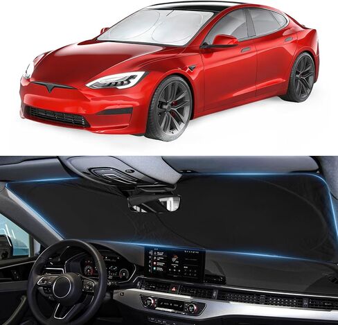 INSAUTO for Soul Windshield Sun Shade Window Sunshade مخصص مناسب 2020-2024 Kia ​​Soul Wagon غطاء الزجاج الأمامي قابل للطي واقي من الشمس سميك 4 طبقات عاكسة للحماية من الأشعة فوق البنفسجية ملحقات السيارة in Kuwait
