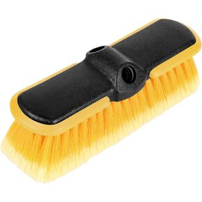 10 Inch Car Wash Brush Head, Scrub Brush Attachment for Long Handle Extension Pole,Outdoor Broom and Scrubbing Brush for Cleaning Window, Wall, House Floor, Deck, Patio, Car in Kuwait