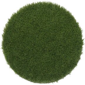 Joy Carpets GreenSpace 18" Round Artificial Grass Sitting Spots in Set of 12 in Saudi Arabia