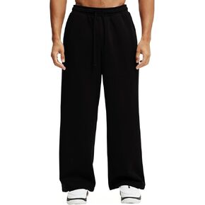 بنطال رياضي فضفاض للرجال بأرجل واسعة، بنطال رياضي برباط مطاطي، بنطال رياضي فضفاض غير رسمي in Kuwait