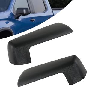 غطاء نصف مرآة علوي مزخرف باللون الأسود متوافق مع Chevy Silverado 1500/ GMC Sierra 1500 2019-2024 قطع غيار الملحقات تحل محل 84732427 84732426 يسار يمين زوج واحد in Kuwait