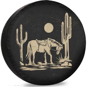 RV غطاء الإطار الاحتياطي غرب تكساس الحصان مانعة لتسرب الماء والغبار العالمي لمقطورة SUV فان مخيم السفر مقطورة 12 "13" 14 "15" 16 "17 بوصة in Kuwait