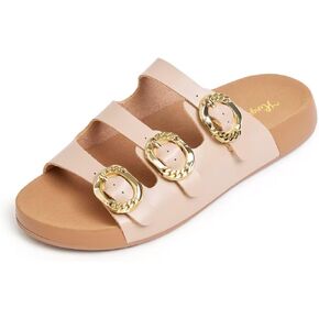 Womens Platform Sandals with Adjustable Buckle Summer Beach Wedge Sandals Slip On Slides for Women in Kuwait