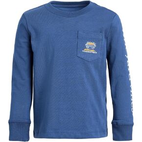 تي شيرت للأولاد من Vineyard Vines للأولاد بأكمام طويلة للجيب على شكل St. Patty's Day Dog in Kuwait