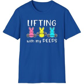 Lifting with My Peeps Easter Workout Shirt in Kuwait