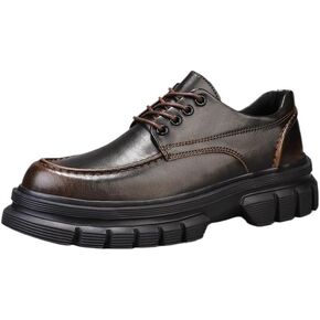 Men's Business Oxford Shoes Casual Rubber Shoes Thick-Soled Round-Toed Versatile Comfortable Breathable Non-Slip Outdoor Casual Shoes for Men in Saudi Arabia