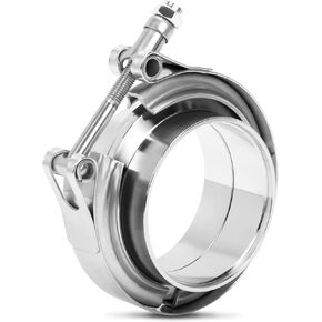 V Band Standard Clamp Butt Joint 304 الفولاذ المقاوم للصدأ الفرقة اللفة المشتركة الفرقة المشبك الفولاذ المقاوم للصدأ للأنابيب الفضة (1، 3.0 بوصة) in Kuwait