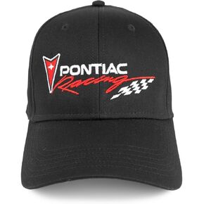 Black Cap for Pontiac Owners, Embroidered Pontiac Racing Logo Hat in Kuwait