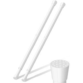 قضيب ستارة شد زنبركي قضيب شد قصير للنافذة والمطبخ (أبيض، 23 بوصة - 37 بوصة - قطعتان) in Kuwait