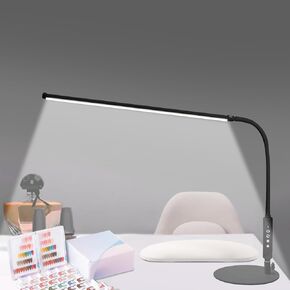 مصباح أظافر CGBE للمكتب: مصباح أظافر قابل للتعديل 360 درجة للمكتب مع 3 أوضاع ألوان و5 سطوع، مصباح مكتب LED مقاس 23.6 بوصة لصالون تجميل الأظافر وحرف الوشم وخياطة لعبة القراءة in Kuwait