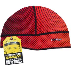 قبعة رأس هالو الجديدة على شكل جمجمة، تحويل العرق النهائي، فتل العرق، خفيفة الوزن، قابلة للتنفس، شبكية، بطانة خوذة جافة، الجري وركوب الدراجات للرجال والنساء، أحمر/برتقالي in Kuwait