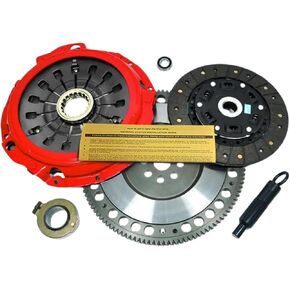 طقم القابض EFT Stage 2 مع دولاب الموازنة للسباق لـ 2002-2005 Subaru 5 Speed ​​Impreza WRX EJ205 - مركز نوابض عالي التحمل لتحسين الأداء والمتانة - يأتي مع ضمان العلامة التجارية لمدة 12 شهرًا in Kuwait