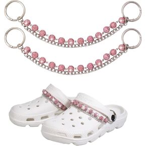 VIQWYIC زينة الأحذية اللامعة للنساء، سلسلة خرز من حجر الراين لتزيين الأحذية، إكسسوارات أحذية لامعة للصنادل المسدودة، سلاسل أحذية أنيقة للارتداء in Kuwait