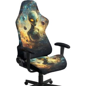 غطاء مقعد كرسي الألعاب ذو الكفوف الملونة، أغطية كرسي مكتب قابلة للتنفس مع أغطية للذراع غير قابلة للانزلاق لكرسي الألعاب الدوار، واقي أثاث قابل للغسل في الغسالة للرجال والنساء in Kuwait