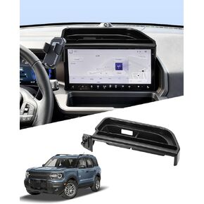 حامل هاتف السيارة PZK لعام 2025 2026 Ford Bronco Sport Accessories قفل تلقائي للهاتف المحمول للسيارة مخصص مقاس 13.2 بوصة صندوق تخزين لوحة القيادة خلف دوران 360 درجة بدون استخدام اليدين ولا يؤثر على فتحة التهوية in Kuwait