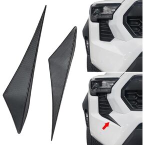 Front Side Grille Patch Decor Compatible with 2024 2025 Toyota Tacoma, Enhances Truck's Style Custom Fit 4th Gen Tacoma Accessories Front Headlight Grille Decals, 2025 Toyota Tacoma Accessories-Black in Kuwait