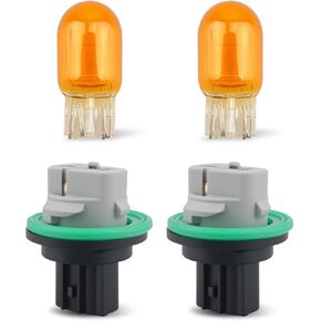 2PCS Park And Turn Signal Light Sockets & Bulbs Fit for Dodge Dart 2013-2016, Turn Signal Lamp Holder and Bulb Kit, Replace 68186725AB L07442NALL in Kuwait