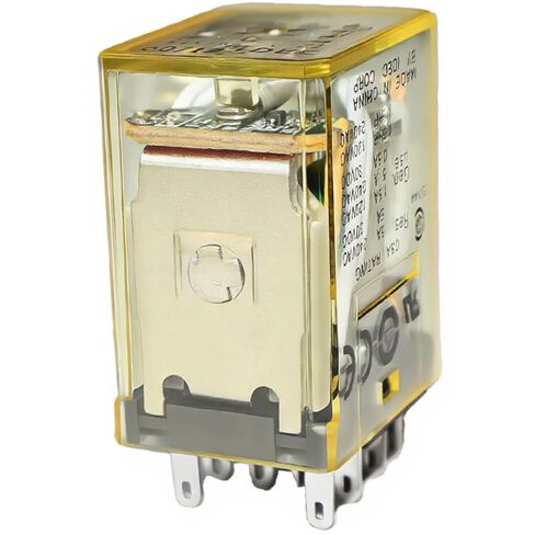 مرحل توصيل ملف RY4S-ULDC24V 24VDC، مرحل مصغر 14 سنًا 4PDT مع مؤشر LED، جهات اتصال 3A، استبدال OE # RY4S-UL DC24V لدائرة التحكم في مقبس مرحل سلسلة RY in Saudi Arabia