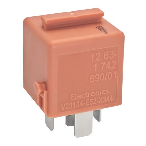 (Pack of 2) V23134-E52-X344 12.63-1 742 690/01 12VDC 40A 5-Pin Automotive Relay - Compatible for Various Car Systems in Saudi Arabia