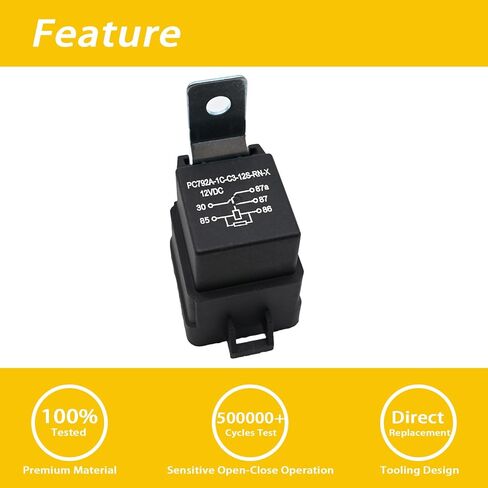 Automotive Relay 2 Packs PC792A-1C-C3-12S-RN-X, G8JN-1C6T-F-R-DC12 Relay 12V 40/30A 5 Pins in Saudi Arabia