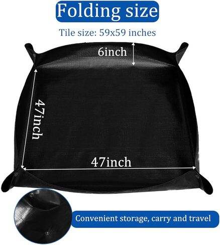 59x59 بوصة حصيرة سبلات تحت الكرسي العالي قابلة للمسح سبلاش حصيرة لحماية الأرضية الزاوية المفاجئة تصميم متعدد الاستخدامات in Kuwait