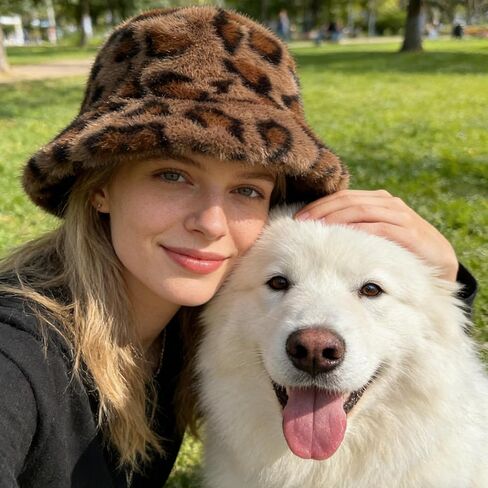 قبعات شتوية غزني من الفرو الصناعي للنساء، قبعات دلو دافئة من الفرو للرجال والنساء، قبعة شتوية ناعمة ومريحة in Kuwait