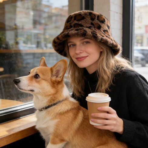 قبعات شتوية غزني من الفرو الصناعي للنساء، قبعات دلو دافئة من الفرو للرجال والنساء، قبعة شتوية ناعمة ومريحة in Kuwait