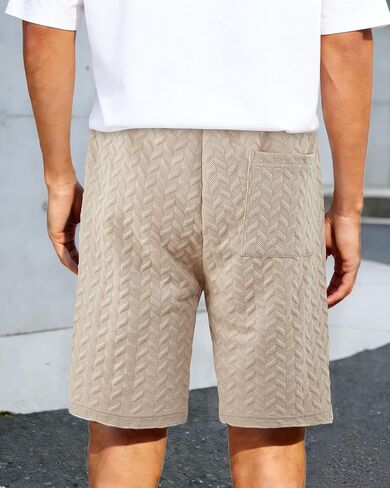 Men's Shorts Casual Stretch Solid Short Low Waist Drawstring Summer Shorts in Saudi Arabia