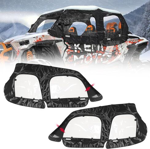 أبواب علوية لكابينة KEMIMOTO UTV مع ضوء قبة UTV متوافق مع 2014-2023 Polaris RZR XP 4 1000، استبدل 2884332 in Saudi Arabia