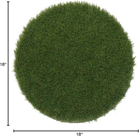 أماكن جلوس مستديرة من العشب الاصطناعي مقاس 18 بوصة من Joy Carpets GreenSpace في مجموعة من 12 قطعة in Saudi Arabia