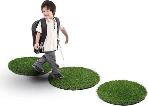أماكن جلوس مستديرة من العشب الاصطناعي مقاس 18 بوصة من Joy Carpets GreenSpace في مجموعة من 12 قطعة in Saudi Arabia