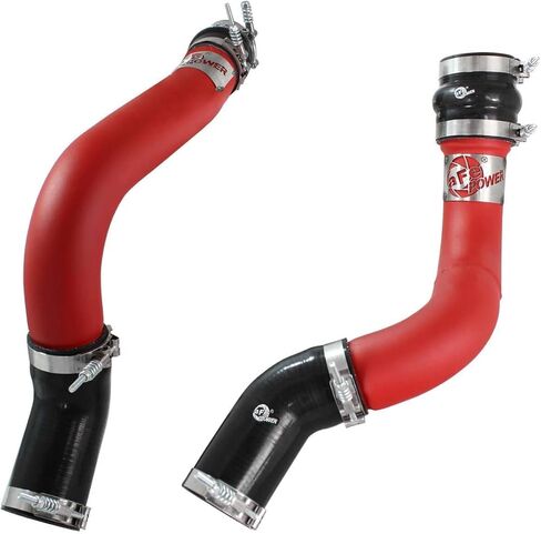 aFe POWER BladeRunner 3 IN Aluminum Hot and Cold Charge Pipe Kit Red - #46-20134-R in Saudi Arabia