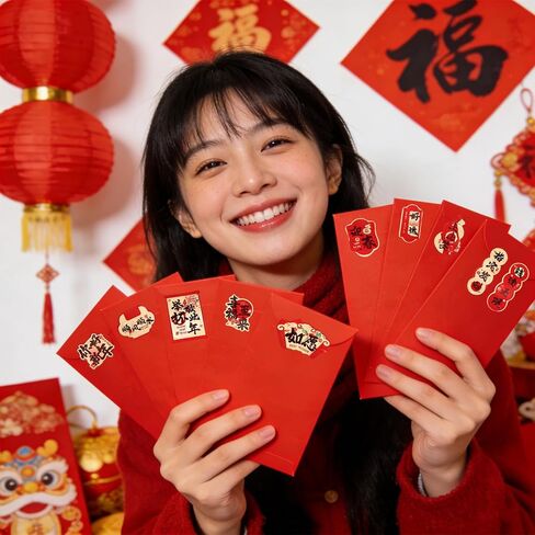 138PCS Chinese New Year Stickers 2026,New Year Decoration Horse Sticker Door Sticker,Lunar New Year Window Stickers Horse Labels for Home Crafts Gift Tag Decorations Party Favor,XinNian in Saudi Arabia