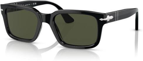 Persol PO3272S 95/48 53MM Black/Polarized Dark Grey Sunglasses for Men for Women + BUNDLE With Designer iWear Complimentary Eyewear Kit in Saudi Arabia
