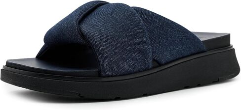 شبشب نسائي من FitFlop من قماش الدنيم المطوي من Gen Ff in Kuwait