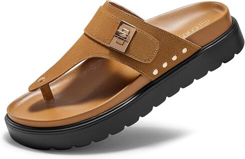 Coutgo Womens Platform Flip Flops Open Toe Thong Sandals Slip On Slides Summer Beach Shoes in Saudi Arabia