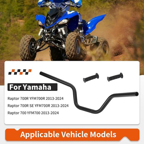 Heavy Duty HandleBar W/Grip for Yamaha Raptor 700 YFM700 YFM700R 2013-2024 1PE-F6111-00 in Saudi Arabia