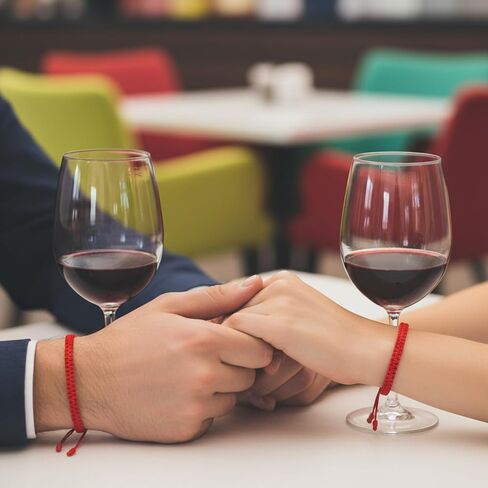 2 قطعة سوار أحمر مصنوع يدويًا سوار أحمر قابل للتعديل أساور حماية Pulsera للنساء والرجال الأخ والأخت in Saudi Arabia