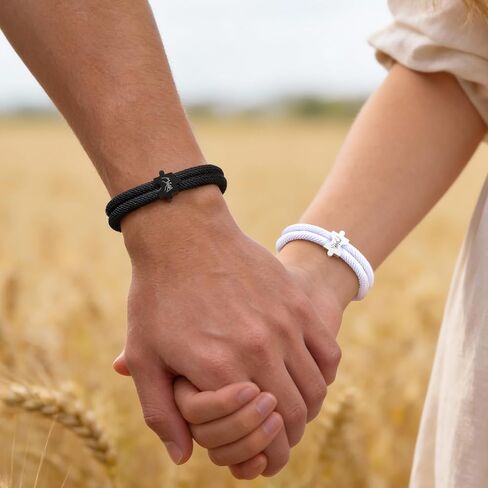 Couple Bracelets for Him Her : To My Love His Hers Pinky Promise Matching Black White Rope Bracelet Set for Men Women Boyfriend Girlfriend Husband Wife, Romantic Gifts for Valentine Anniversary in Saudi Arabia