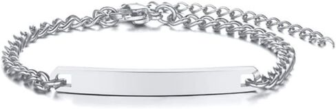 Adjustable Baby Name Bracelet, 925 Sterling Silver or Stainless Steel Personalized Bracelet, Customized Bracelet, Personalized Gift (Chain) in Saudi Arabia
