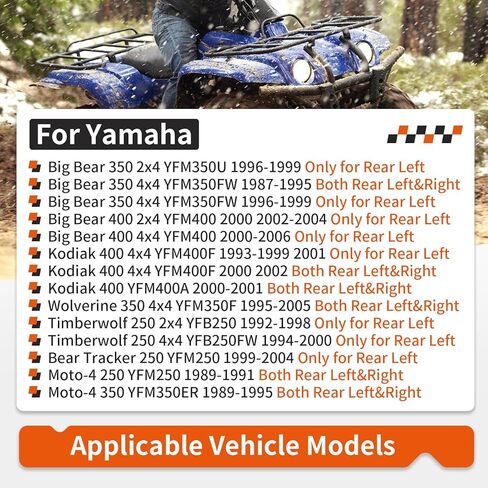 Rear Wheel Hub for Yamaha Big Bear Wolverine Moto-4 Kodiak 350 400 YFM350 YFM400 Timberwolf Bear Tracker 250 YFM250 YFB250 1987-2006 2HR-25383-01-00 in Saudi Arabia